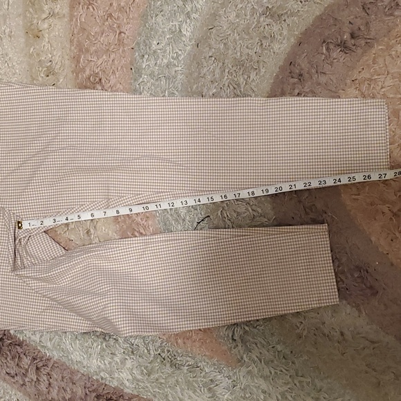 Loft Gingham pants high waisted skinny pants NWT sz 12 - Picture 3 of 8